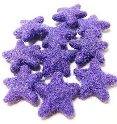 China 100% Mixed Color Christmas Home Decoration Stars Wool Felt Festival Decoration Home Decoration for sale