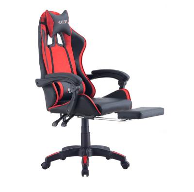 China Adjustable (height) High Back Office Chairs PC Computer Ergonomic Swivel Adjustable Computer Gamer Sillas Gaming chairs With Footrest for sale