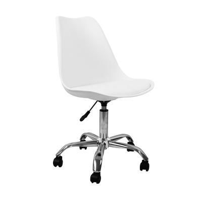 China Adjustable (height) Modern Cheap Office Use 360 Degree Rotation Plastic Cushion Seat Computer Chairs for Office for sale