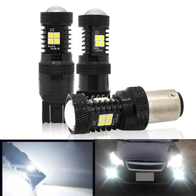 China Car LED brake lights 1157 7443 3157 3030 16SMD BA15D T20 T25 white high sticker - customized warnin AGCO 5660 for sale