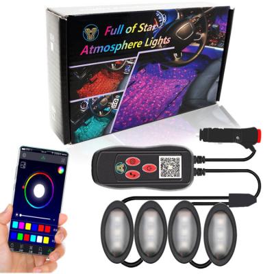 China The car is full of star atmosphere lights 12V wireless remote control APP automotive atmosphere to light up the whole star for sale