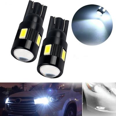 China T10 5630 6 SMD Nonpolarity Car Led LED Bulb DC 12V High Quality Car Indicating Marker Light Modified Interior Lamp T10 5630 6SMD for sale