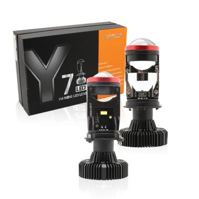 China Y7 small LED mini dual-light fisheye lens headlight car and motorcycle h4 projector led lens with its own tangent 520 for sale