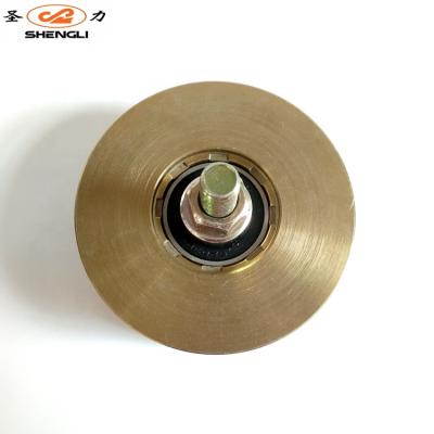 China Wholesale 45 STEEL Factory Price 100mm Y Groove Metal Barrier Gate Pulley Wheels With Bearings for sale