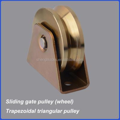 China Factory Price Steel Sliding Door Pulley Single Bearing Wheel for sale