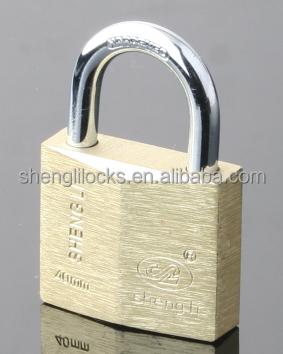 China original factory wire drawing diamond tri circle /rhombic finish brass BDP padlock for sale