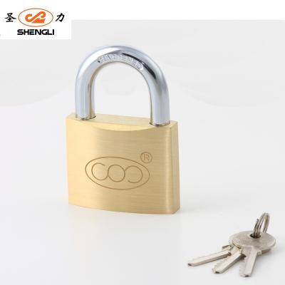 China Shengli Brass Padlock Lock 30mm Heavy Duty Solid Brass Body Tri Circle With High Quality Cheap Price Jinhua Factory for sale