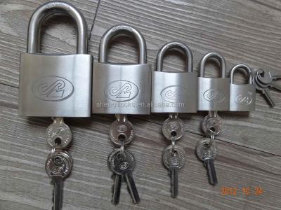 China Exterior Bow Type Stainless Steel Padlock with Normal Keys or Brass Computer Keys for sale