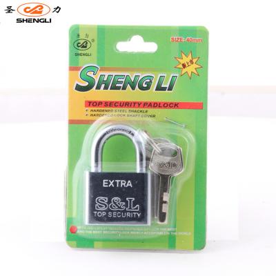 China Wholesale 50mm Square Shape Iron Chrome Plated Guard Security Vane Key Steel Iron Padlocks for sale