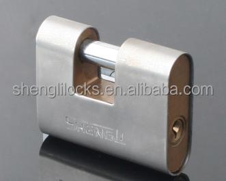 China Full-Sheel Cover High Quality Steel Rectangular Iron Silver Padlock RP for sale