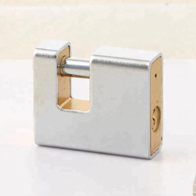 China Iron Shell STEEL HALF COVER RECTANGULAR PADLOCK for sale