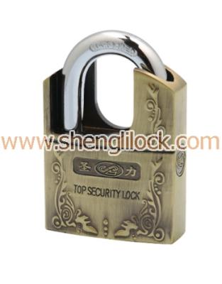 China Lock Body Security Top Zinc Alloy Shackle Protected Atom Padlock for sale