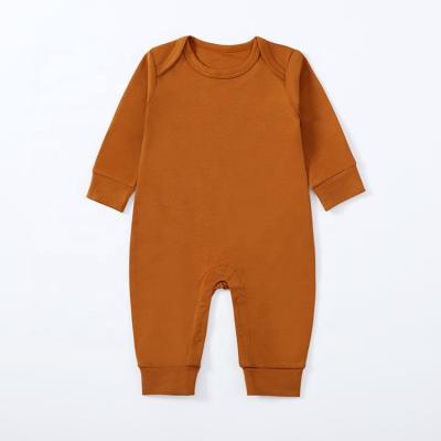 China Cozy baby clothes infants jumpsuit newborn baby clothes baby onesie 100% cotton custom printed plain baby romper for sale