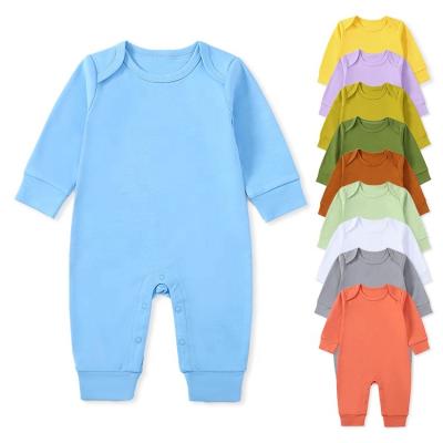 China Cozy Baby Clothes Cozy 100% Organic Cotton Baby Romper Newborn Clothes Snap Pajamas Infant Baby Button Jumpsuit Crawling Clothes for sale