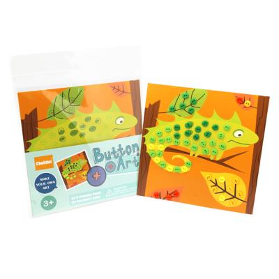 China Eductional Preschool Toys Popular Travel DIY Activity Hobby Craft Button Sticker Pictures Perfect Set for sale