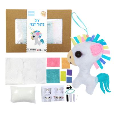 China Europe Handmade Art and Craft Colorful and Fun Sewing Projects Felt DIY Sew Art Unicorn for sale