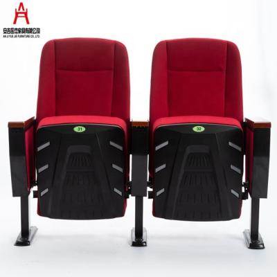 China Commercial Furniture Folding Cheap Plastic Materials Theater Furniture Church Chair for sale