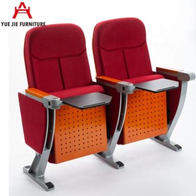 China Luxury Auditorium Hall Chair With Writing Pad Commercial Furniture Conference Room for sale