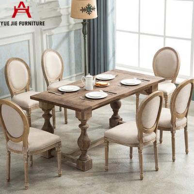 China French solid wood table and style wedding chairs for sale