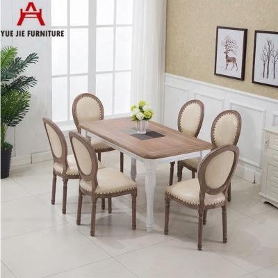 China Solid Wood Home Furniture General Use Wedding Table And Chairs for sale