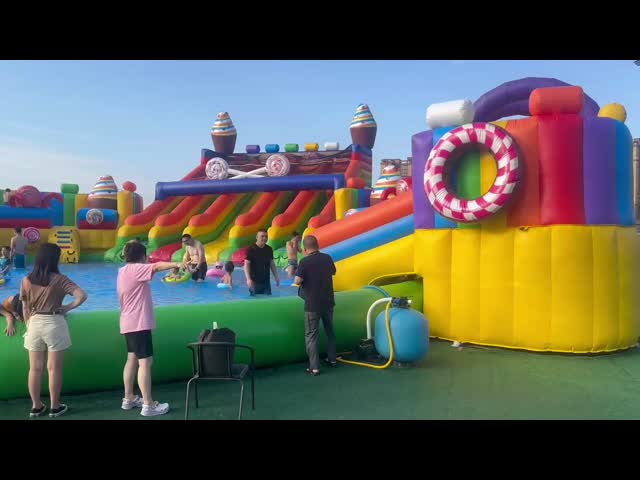 inflatable water slide