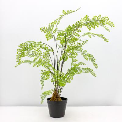 China High Quality Artificial Green Fern Home Ornamental Plants 90cm For Small Bonsai for sale