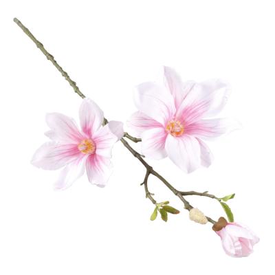 China Decoration Home Decor Artificial Magnolia Flower 69cm Eco-friendly Magnolia Flower for sale