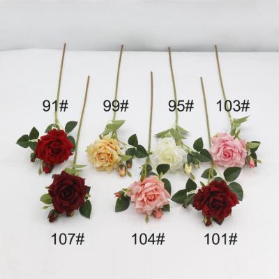 China Indor Home Decoration Handmade Porcelain Supplier Rose Flower Stem for sale