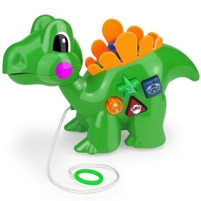 China Play Indoors and Outdoors YongnKids Automatic Detachable Trailer Dinosaur Voice-Activated Toys with Lighting and Music for sale