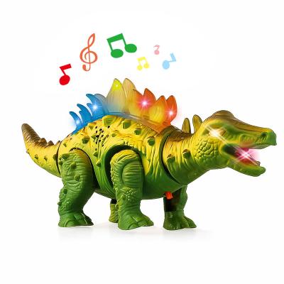 China Play Indoors and Outdoors YongnKids Automatic Detachable Glare Lights Walking and Sound Glowing Dinosaur Toys for sale