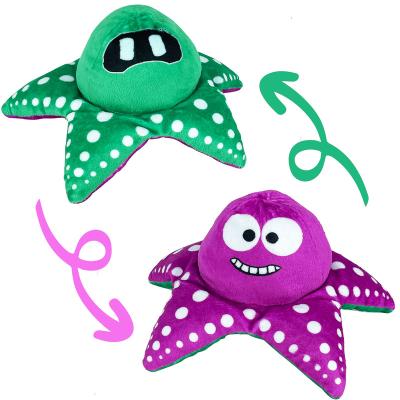 China Play Inside YongnKids New Products Wholesale Plush Starfish Toys Stuffed & Plush Toy Animal Face Changing Reversible Plushie Toys for sale