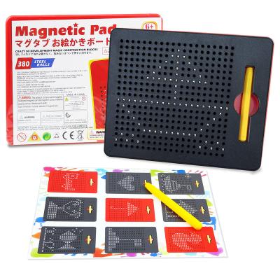 China Play Inside YongnKids New Educational Toys ABS Plastic Magnetic Beads Drawing And Writing Magnet Board For Kid for sale