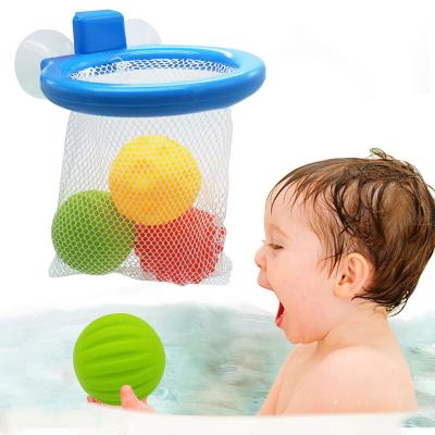 China Outdoor YongnKids Mini Game Basketball Hoop and Balls Toys 3 Soft Balls Set Bathtub Water Game for Kids Toddlers for sale