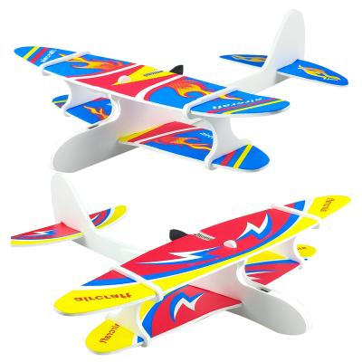 China YongnKids Hotsale Play Outdoors Toys Large Glider Air Plane Toy Manual Throwing Foamplane For Kids Fun Toys Fly Foam for sale