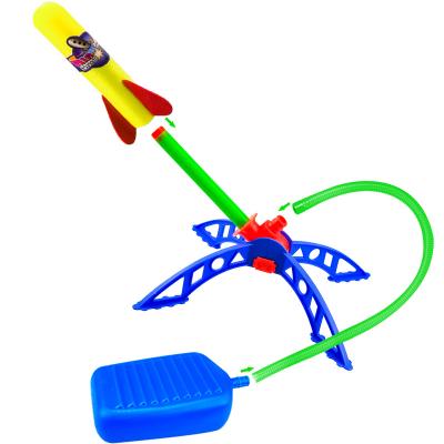 China YongnKids Outdoor Play Outdoor Sports Toys Feet Air Rocket Launcher Funny Toy Model Rockets Rocket Toy Pedal With Color Box for sale