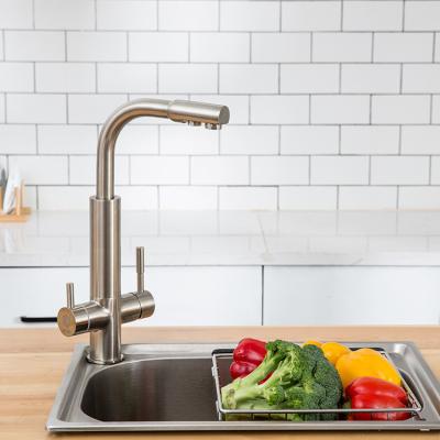 China Household Fashion Deck Mounted Kitchen Taps Sink Faucet Faucet New Style Led Electric 304 Stainless Steel Household UV 3 L/min 6 W for sale