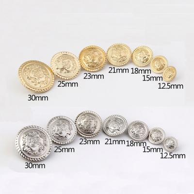 China Wholesale Custom Dry Cleaning Metal Leg Button Suit Sew Coat Blazer Fancy Army Uniform Military Sewing Button for sale