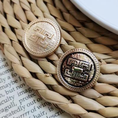 China New style metal dry cleaning metal leg button blazer suit button apparel custom logo alloy coat button for coat for sale