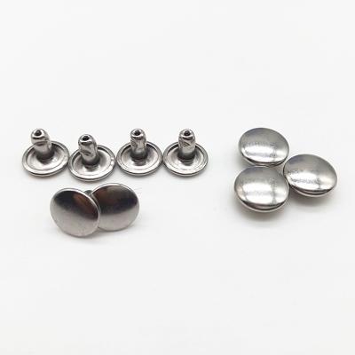 China Garment accessories custom made denim flatback metal jeans round main rivet buttons for jeans for sale