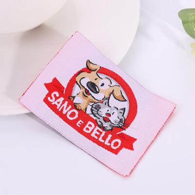 China Viable Private Custom Design Woven Label Flag Flag Label Cloth Clothing Accessories Garment Accessories Size Brand Logo for sale