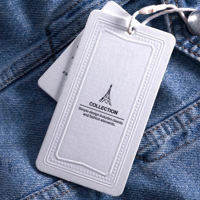 China Viable Garment Accessories Brand Logo Apparel Accessories Custom Apparel Paper Texture Paper Texture Cardboard Label Clothes Tagger Bag Tag for sale