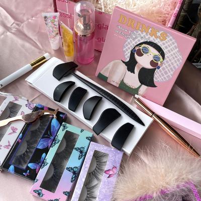 China Waterproof Create Her Vegan Fake Real Mink Lashes Wholesale Vendor 3D Mink Fluffy Real Brand Strip Eyelashes for sale