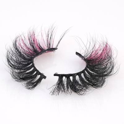 China Waterproof 100 Mink 3D Full Strip 25Mm Fluffy Mink Eyelash Full Glue Loop Volome D Dramatic Magnetic False Eyelashes for sale