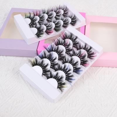 China Waterproof Handmade Soft False Eyelashes 8D Soft Custom Made 3D Mink Lashes Dramatic Fluffy 25 Mink Eyelashes Vendor for sale