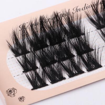 China Private Label Faux Mink Lash Extensions Silk C D Dual Density Waterproof High Quality Loop Eyelash Pre Made Volume Fans Eyelash Extension for sale