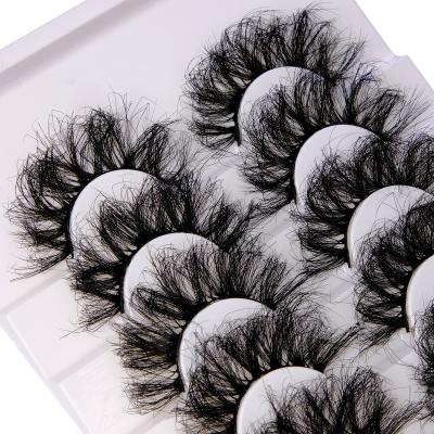 China Mink Eye Lashes 100% Faux Mink Eyelash Vendor Lash Supplies 5D Waterproof Synthetic Fluffy Biodegradable Fiber Lashes 25mm 18mm for sale