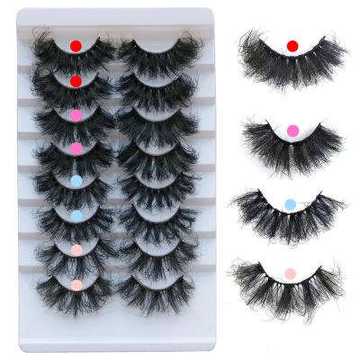 China Waterproof 20 Times Reusable Wholesale Dramatic Full Length False 3d Mink Eyelashes 18mm Strip Lashes for sale