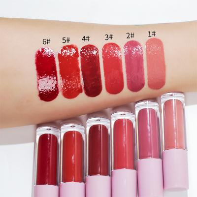 China Sunscreen Red Pink Color Lip Gloss Set Lipsticks Waterproof Vegan Luxury Private Label for sale