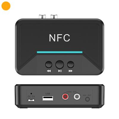 China 15(m) External Power Supply 3.5mm Plug-and-Play Wireless Blue Tooth Receiver BT 5.0 Audio Receiver Box with NFC Function for sale