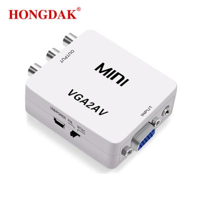 China White Converts PC Input Images NTSC Distribution Converter To Mini VGA2AV Is Suitable For TV And Monitor With AV for sale